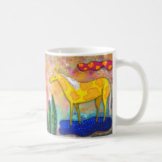 Einhorn + Himmel-Pferdekaffee-Tasse Tasse