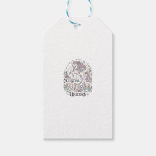 Einhorn Himmelsblüte Einhorn Premium Vektor Typ Geschenkanhänger