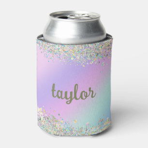 Einhorn holografischer Glitter Dosenkühler