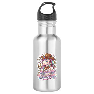 Einhorn Howdy Einhorn Geschenkidee Aufkleber und S Edelstahlflasche