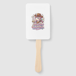 Einhorn Howdy Einhorn Geschenkidee Aufkleber und S Fächer