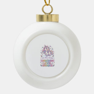 Einhorn Ich bin nicht seltsam, ich bin Einhorn-Lev Keramik Kugel-Ornament