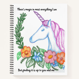 Einhorn - Ich glaube immer noch an Magie Notizbuch