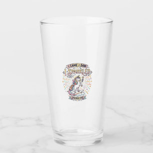 Einhorn Ich kam ich sah ich funkelte druckfertiger Glas
