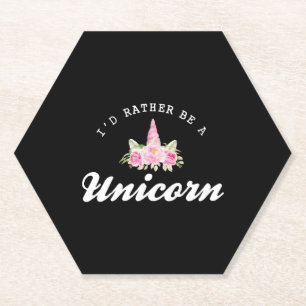 Einhorn Ich möchte lieber ein Einhorn sein Untersetzer