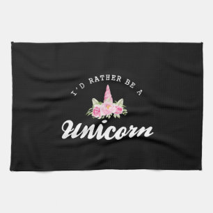Einhorn Ich wäre lieber ein Einhorn Geschirrtuch