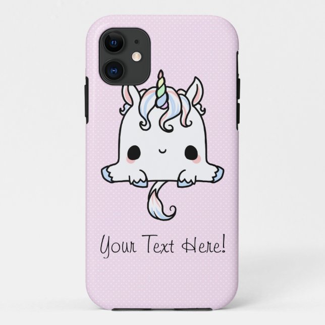 Einhorn Ihr Text hier! Case-Mate iPhone Hülle (Rückseite)