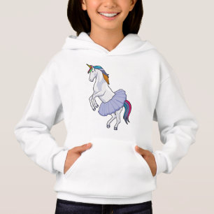Einhorn im Ballett mit Rock Hoodie