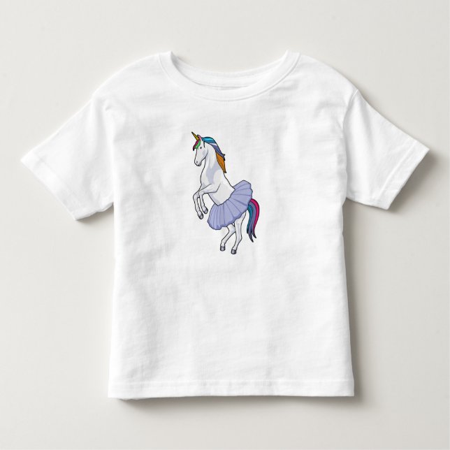 Einhorn im Ballett mit Rock Kleinkind T-shirt (Vorderseite)