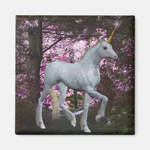 Einhorn im Forest Fantasy Magnet
