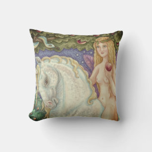 Einhorn im Garten Eden EVE KISSEN Fantasy