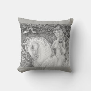 Einhorn im Garten Eden EVE PILLOW Fantasy Kissen
