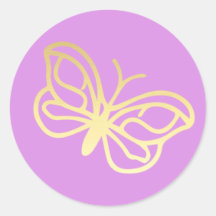 Einhorn im Gartenschmetterling 2 Gold