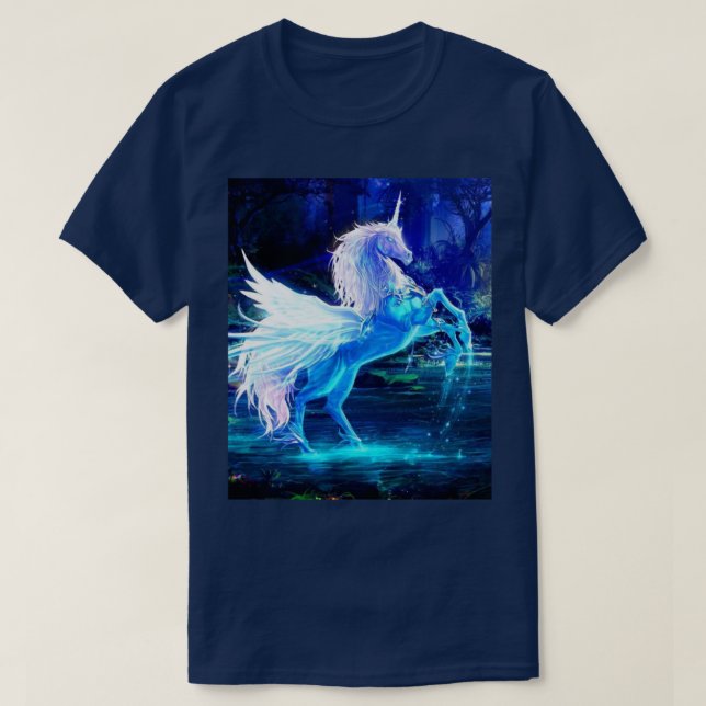 Einhorn im Mondlicht Pegasus Women's T-Shirt (Design vorne)