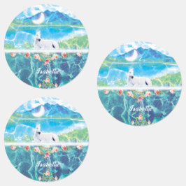 Einhorn im Paradies Personalisiert Etiketten