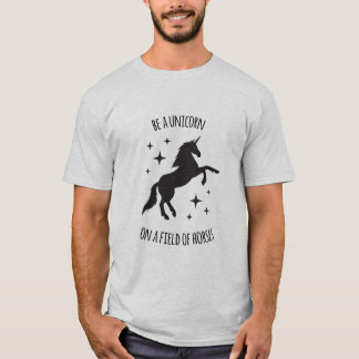 Einhorn im T - Shirt Pferde