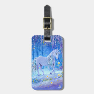 Einhorn im Wald Gepäckanhänger