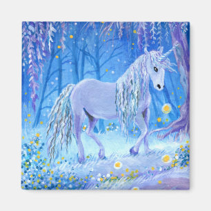 Einhorn im Wald Magnet
