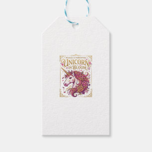 Einhorn in blühendem stilvollen Zazzle-Design_1 Geschenkanhänger