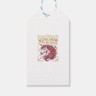 Einhorn in blühendem stilvollen Zazzle-Design_1 Geschenkanhänger