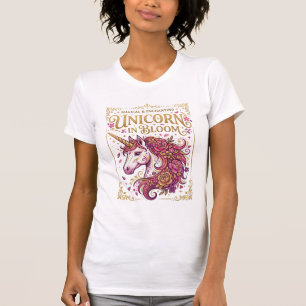 Einhorn in Blüte Stylishes Zazzle Design_1 T-Shirt