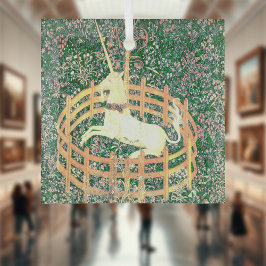 Einhorn in Gefangenschaft Ornament Aus Glas