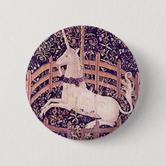 Einhorn in Gefangenschaft Wandteppich Button