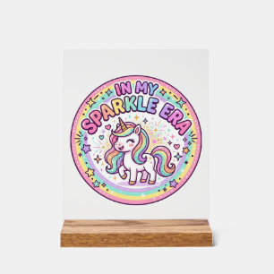 Einhorn In Meiner Funkel Ära Lustiger Druck auf An Acrylschild