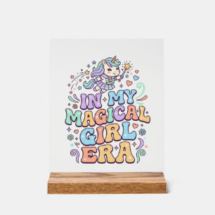 Einhorn In Meiner Magical Girl Ära Kawaii Aufklebe Acrylschild