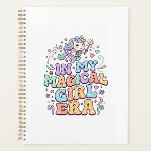 Einhorn In Meiner Magical Girl Ära Kawaii Aufklebe Planer