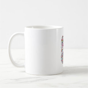 Einhorn In Meiner Regenbogen-Traum-Ära Farbige Kle Kaffeetasse