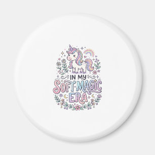 Einhorn In Meiner Sanften Magie-Ära Spielerei-Typo Magnet