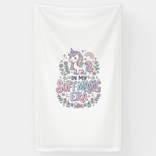 Einhorn In Meiner Sanften Magischen Ära Spielerei- Banner