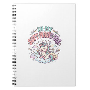 Einhorn In Meiner Weichen Magie-Ära Retro-Stil Pro Notizblock