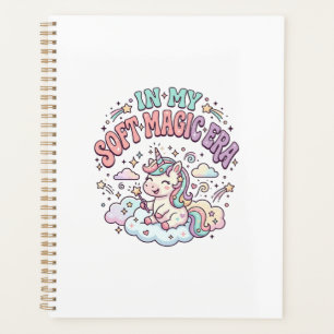 Einhorn In Meiner Weichen Magie-Ära Retro-Stil Pro Planer