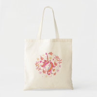 Einhorn in Rosa und Orange