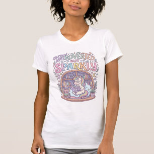 Einhorn Introvertiert aber funkelnd originell weiß T-Shirt