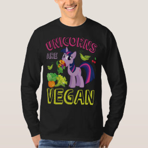 Einhorn isst Früchte Glücklicher Vegetarier Tag Ei T-Shirt