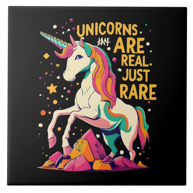Einhorn ist echt selten fliese (Vorderseite)
