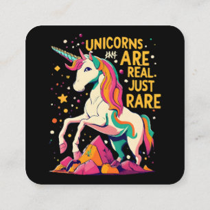 Einhorn ist echt selten quadratische visitenkarte