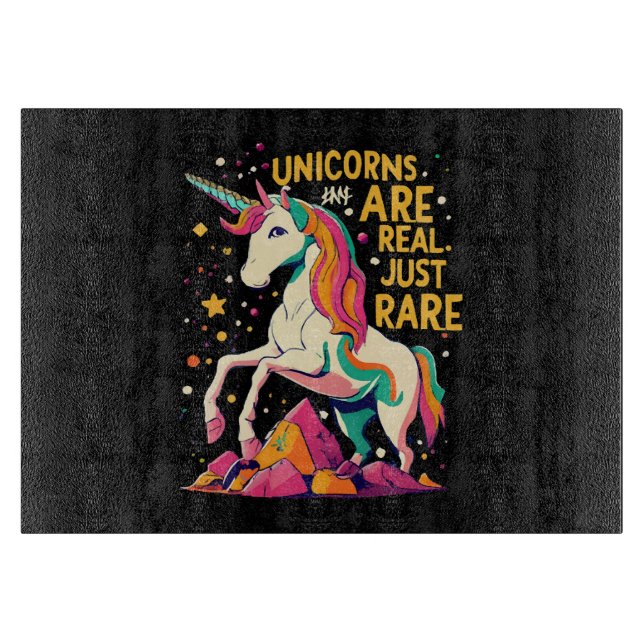 Einhorn ist echt selten schneidebrett (Vorderseite)