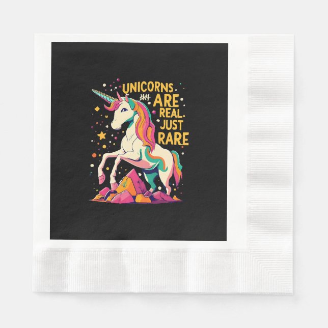 Einhorn ist echt selten serviette (Vorderseite)