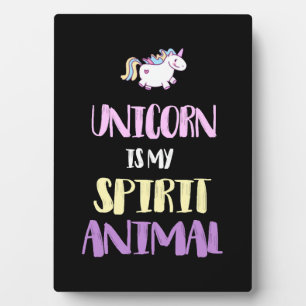 Einhorn ist mein spirituelles Tier  Fotoplatte