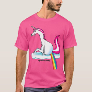 Einhorn kackend Regenbogen T-Shirt