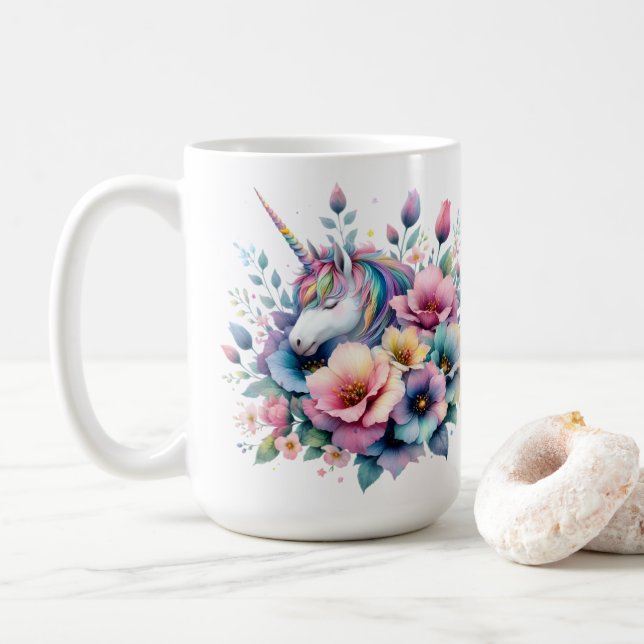 Einhorn Kaffeetasse (Mit Donut)