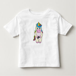 Einhorn-Kamera Kleinkind T-shirt