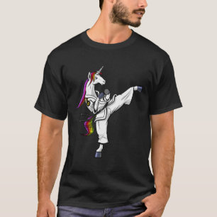Einhorn Karate Ninja Kampfsport Judo Kickboxen T-Shirt