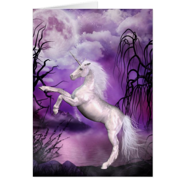 Einhorn-Karten-Fantasie (Vorne)
