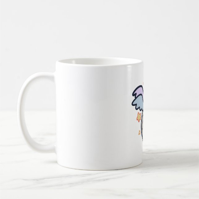 Einhorn-Katze Magie Kaffeetasse (Links)