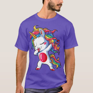 Einhorn Kinder Mädchen Jungen Regenbogen Dabbing S T-Shirt